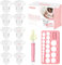 Nipple Ruler for Flange Size Measuring Tool Silicone Soft Flange for Breast Flange Measuring Tool (10PCS-13/15/17/19/21mm)