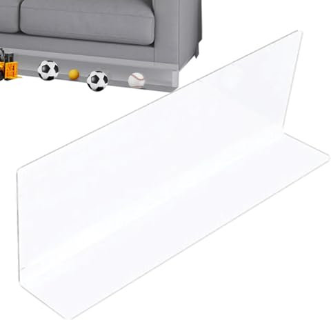 Under Sofa Blocker, Barrier Stopboard Toys, 9,84 x 2,36 x 1,18 Zoll (24,6 x 5,8 x 3,6 cm) Niedliches Clear Under The Furniture Blockers, Stop Plush Sofa Bed for Living Room Bedroom