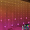 YOLIGHT Colour Changing Wishing Ball Curtain Lights, 3M RGB LED Window Light with Remote App Control, Music Sync Icicle Fairy Lights for Bedroom Party Halloween Christmas Decoration