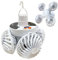 brooksnaji Ventilatore Solare Esterno per Verande - Ventilatore Gazebo Ad Energia Solare,Lampada Design Calcio Pieghhevole Con Gancio Per Casa Campeggio Fattoria Playroom Pergolato Magazzino