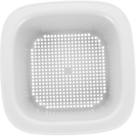 MUCKLILY 1Juego Canasta Drenaje Doble Capa para Cocina Colador Multifuncional Verduras Cesta para Escurrir y Almacenar