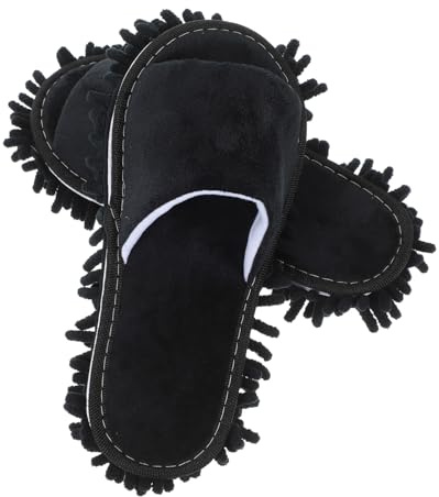 BESPORTBLE Pantoufles Balai-serpillière Réutilisables Pour Femmes Nettoyage Des Sols Sans Effort Design Ouvert Pour Confort Et Style Intérieur