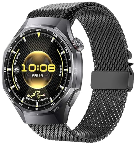 Titanium Armband Kompatibel mit Huawei Watch GT6 Pro/GT6/GT5 Pro/GT5/GT4/GT3/GT 3Pro 46mm Premium Titan Uhrenarmband für GT2Pro/GT2e/GT Runner/Huawei Watch3/3Pro/Watch 4/4Pro 45mm Herren Damen