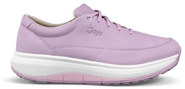 JOYA Venice Zip Light Purple, komfortabler Damen Sneaker aus weichem Nubukleder und atmungsaktiver Mesh-Zunge, mit Reißverschluss und Schnürsenkeln für optimalen Komfort