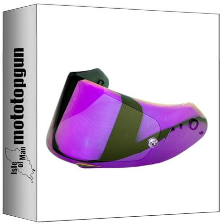 scorpion visiera casco exo-491 kdf14-3 specchiato viola mototopgun 56-526-72