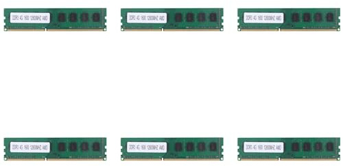 Vjsujehgy 6X DDR3 RAM da 4 GB di Memoria PC3-12800 1,5 V 1600 MHz 240 Pin Memoria Desktop DIMM Buffer E Non ECC per Scheda Madre Desktop