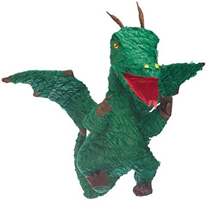 NET TOYS Pinata Grüner Drache Kindergeburtstag Spiel Drachenpinata Geburtstagsfeier Partydeko Kinderspiel