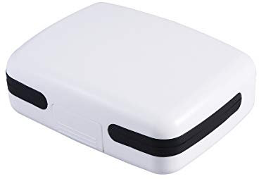 Healifty Hearing Aid Carrying Case Earphone Earbud Storage Box(White)