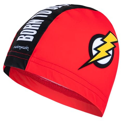 Swimxwin Cuffia da Nuoto Revo cap Fast | Cuffia da Piscina| Cuffia in Tessuto | Grande Comfort e Aderenza | Made in Italy