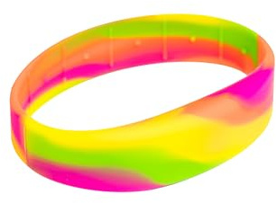 Gelikom 3 Stück RFID Armband SILA09 mit NXP MIFARE Classic® 1K 4-Byte-NUID (Bunt, 50) (Multicolor, 54)