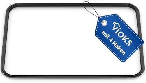 VIOKS Türdichtung Backofendichtung 44x33 cm Ersatz für AEG 387194510/5 3871945105 8996619265078 Backofen Gummidichtung Rundum 4 Haken -Dichtung für Backofentür Electrolux Juno AEG Competence Backofen
