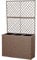 STILISTA® Blumentopf aus Polyrattan mit 2 Rankgittern und 3 herausnehmbaren Innentöpfen, in 4 unterschiedlichen Farben, Creme