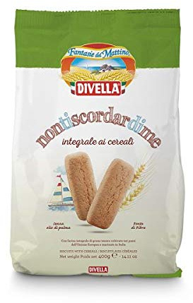 Divella Biscotti Integrali Nontiscordardime 6 Pezzi Da 400 Gr