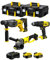 STANLEY FatMax Kit SVK301 (Tassellatore SFMCH900 + Smerigliatrice SFMCG400 + Trapano a Percussione SFMCD711 + 2 Batterie 4,0 Ah + Caricabatteria + 2 x TSTAK II)