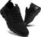 QIJGS Sneaker Sportschuhe Damen Freizeitschuhe Laufschuhe Turnschuhe Fitness Straßenlaufschuhe Trainer Outdoor Sneakers Tennis Gym Walkingschuhe Jogging Schuhe Schwarz 42