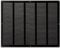500x400mm Griglie D'Aerazione/Ventilazione in Metallo - Nera Griglia D'aria con Rete Anti Insetti