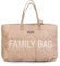 Childhome, Family Bag, Wickeltasche, Reisetasche/Wochenendtasche, Großes Fassungsvermögen, inkl. abnehmbarer Tasche, Beige gesteppt