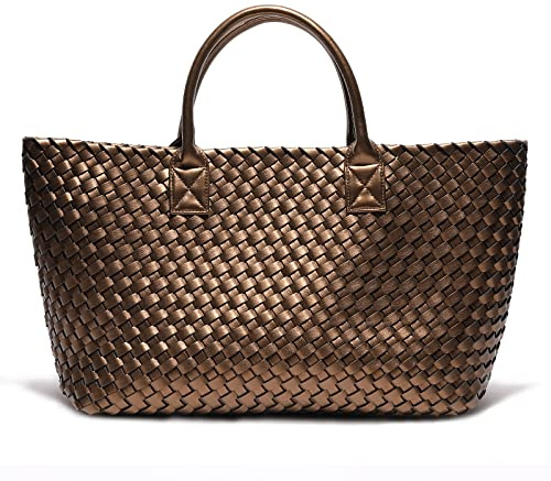 Weayouth Woven Bag Shopper Bag Travel Handbags and Purses Women Tote Bag Large Capacity Shoulder Fashion Bags