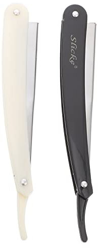 Beavorty Coiffeur Rasoirs Droits Pour Rasoir à Barbe Rastrillos Para Afeitar Para Hombre Maquina Para Rasurar De Hombres Lame Rasoir Range Couteaux Classique Homme Tondeuse à Cheveux