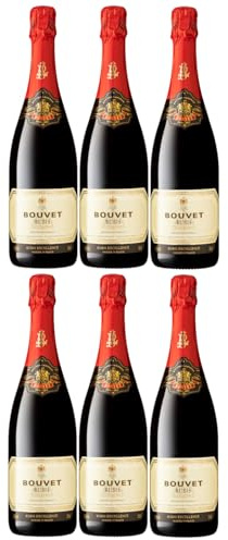 Bouvet Rubis Excellence Rouge Rot Schaumwein Demi-sec Méthode traditionelle vegan Frankreich inkl. FeinWert E-Book 6 x 0,75 l)