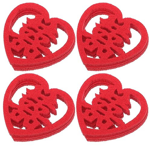 Cabilock Scatole Bomboniere Matrimonio 150 Pezzi Mini Cuore Parola Felice Decorazione Tavolo Matrimonio alla Moda Coriandoli Non Tessuti per Festa