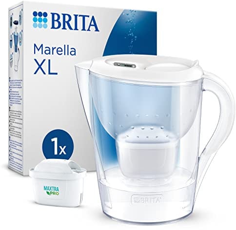 Brita Marella XL+1 Maxtra Pro PP Filterkanne, Weiß, Polypropylen, 3,5 l, 150 l