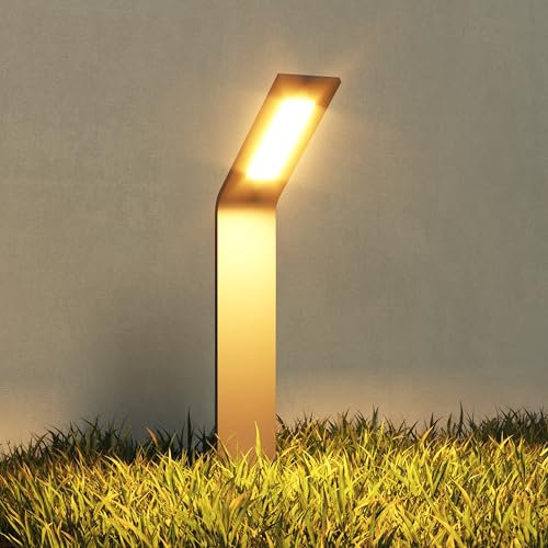 Mai & Mai Lampe sur Pied Extérieur Gris Foncé 128x98x408mm Éclairage Extérieur de Jardin LED IP65 Desgin Pfadfinder