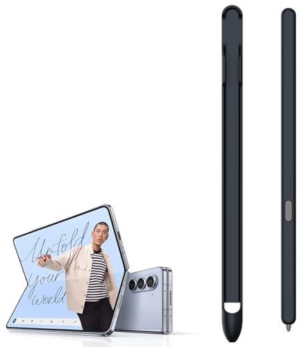BaiFu Reemplazo de lápiz óptico S Pen para Galaxy Z Fold 6, lápiz de Entrada para Fold6/Fold4/Fold3, Galaxy Z Fold5 S-Pen Fold Edition + Ranura para lápiz óptico-Black