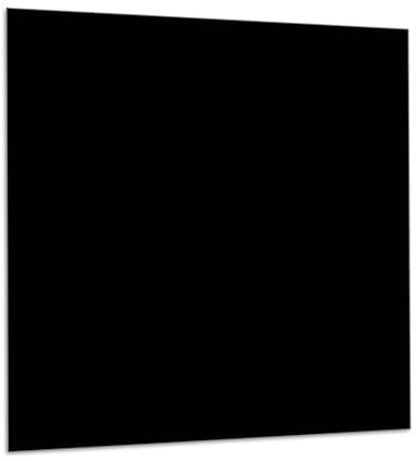 Black Toughened Glass Splashback for Kitchen by C2G, Tempered Heat Resistant Coloured Glass Splashbacks for Cooker or Hob in Various Sizes (60cm x 100cm)