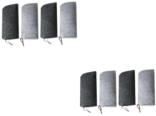 DIYEAH 8stücke Filz Stiftehalter Und Kosmetiktasche Und Dunkelgrau Praktischer Organizer Für Schreibwaren Und Makeup Vielseitig Einsetzbar Einfach Zu Reinigen
