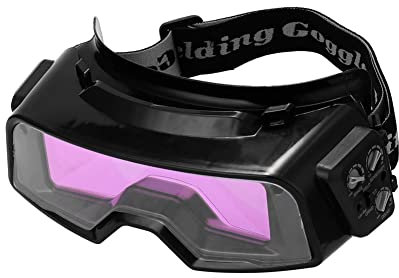 Hermosiey 1 PCS Automatische Verdunkelung Schweißbrille Maske Schweißkappe Professionelle Schweißbrille Schutzbrille Schweißgerät für TIG MIG