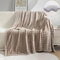 TOPCHANCES Kuscheldecke Milchsamt Plüsch Flauschige Decke Super Soft Wohndecke Dick 450GSM Flanell Bubble Couchdecke Warm Überwurfdecke Sofadecke Vielseitig Blanket Für Bett Sofa,Hellbraun,160×200cm