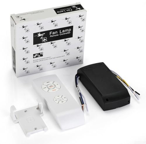 Kit de control remoto de luz de ventilador de techo inteligente con RF sin conexión y función en línea en la nube, temporizador, para aplicación Tuya/Smart Life compatible (220 V)