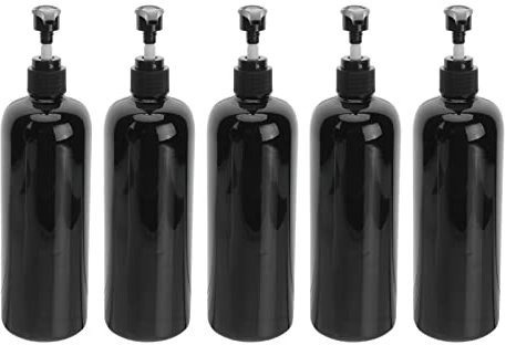 TOVINANNA 5pièces Bouteilles à Pompe Pressions De Flacons Plastique pour Shampooing Distributeurs De Liquide Et Gel De Nettoyage Parfaits pour Maison Et Extérieur