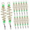 Milisten 1set Spring Bait Fishing Carp Landing Nets Carp Fishing Rig Pool Skimmer Net Cages Automatic Air Mattress Tuff Tray Lure Carp Feeder Minnow Net Pan Steel 36pcs