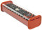 Rfeeuubft 21700 Battery Storage Box 4 Slots DIY Power Bank Box for 21700 Charger Dual USB Output TypeC Input Orange
