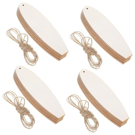Cabilock 40 Stück Unlackierte Holz surfbrett bastelausschnitte DIY Holzrohlinge zum Bemalen Sommer Wanddeko Kreative Holzplatten Zuschnitt für Strand Ozean themen