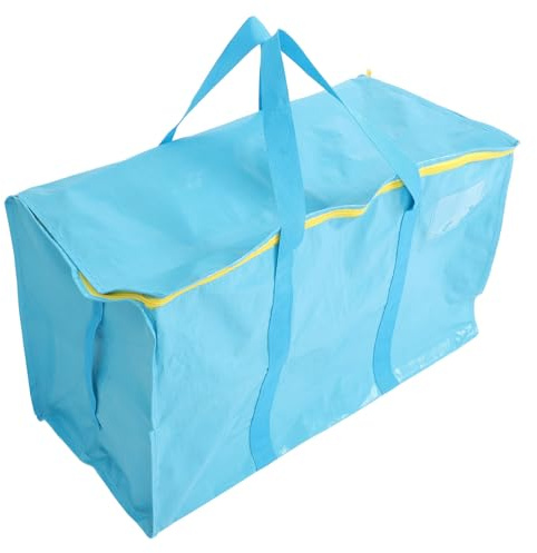 Toddmomy Paquet de Stockage de Foin Extra-large Bleu Ciel en Tissu Pe Tissé Résistant, Paquet de Déménagement Portable pour Chevaux et Animaux D’élevage, Fourniture Stable Solide