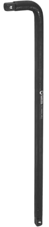 sourcing map Socket Breaker Bar 1/2 Drive 18 Long CR-V Steel L-Shape Extension Bar Axle Nut Socket Wrench Hand Tool for Car Mechanical Equipment Repair, Black