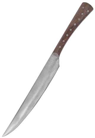 Battle Merchant Medieval essmesser avec Manche en shisham, 23,5 cm avec Fourreau Camping Couteau Couteau de Table LARP Ritter Samurai Moyen-âge