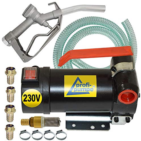 BOMBA DIESEL - BOMBA DE TRANSFERENCIA - BOMBA COMBUSTIBLE - BOMBA SUCCIÓN DIESEL STAR 160-4 kit completo con manguera de 6m, pistola de aluminio y accesorios de calidad - BOMBA TRASVASE GASOIL 230V