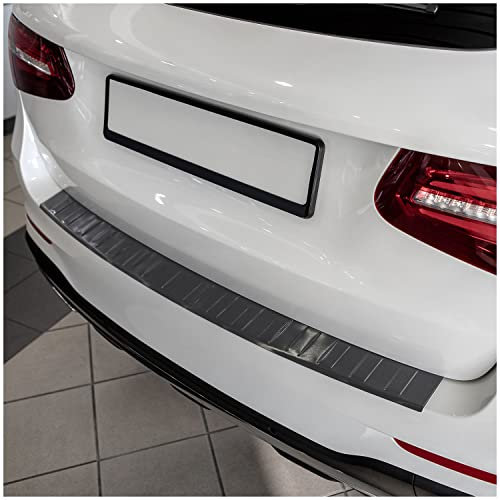 tuning-art L301 Edelstahl Ladekantenschutz Anthrazit passend für Mercedes GLC X253 2015-2022