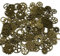 200 Gramm sortierte Vintage Bronze Metall Steampunk Schmuck machen Charms Cog Watch Wheel (Bronze)