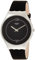 Swatch Damen Analog Quarz Uhr mit Leder Armband SYXS109