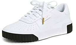 PUMA Damen Cali Sneaker, White Black, 40 EU