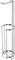 Croydex Free Standing Chrome Toilet Roll Holder, 5 Year Rust Free Guarantee, Silver