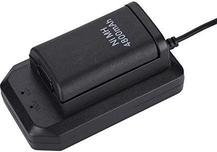 4800mAh für 360,NI-MH wiederaufladbar Batterie Akkus Ersatzakku für 360 Controller,mit 1.5m Ladekabel,Schwarz