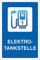 WERBEPUNKT. Schild Elektrotankstelle Ladestation E-Auto Elektroauto 3 mm Alu-Verbund - 300 x 200 mm