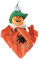 Amosfun 1 STK Halloween-marionetten-Ornamente Halloween-Vogelscheuche-Dekoration Halloween-Horror-Ornament Halloween-kürbis-Ornament Halloween-Baum Geister Socken Haushalt Stoff Sensenmann