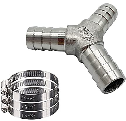 3-Wege-Y-Stück-Verteiler-Schlauch-Adapter für Wasser, Küche, Garten (Y-Typ, Außendurchmesser: 32 mm)
